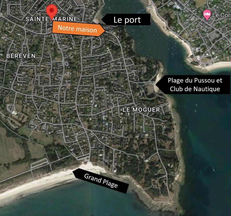 Charmante Maison Au Port De Sainte Marine Combrit Zewnętrze zdjęcie